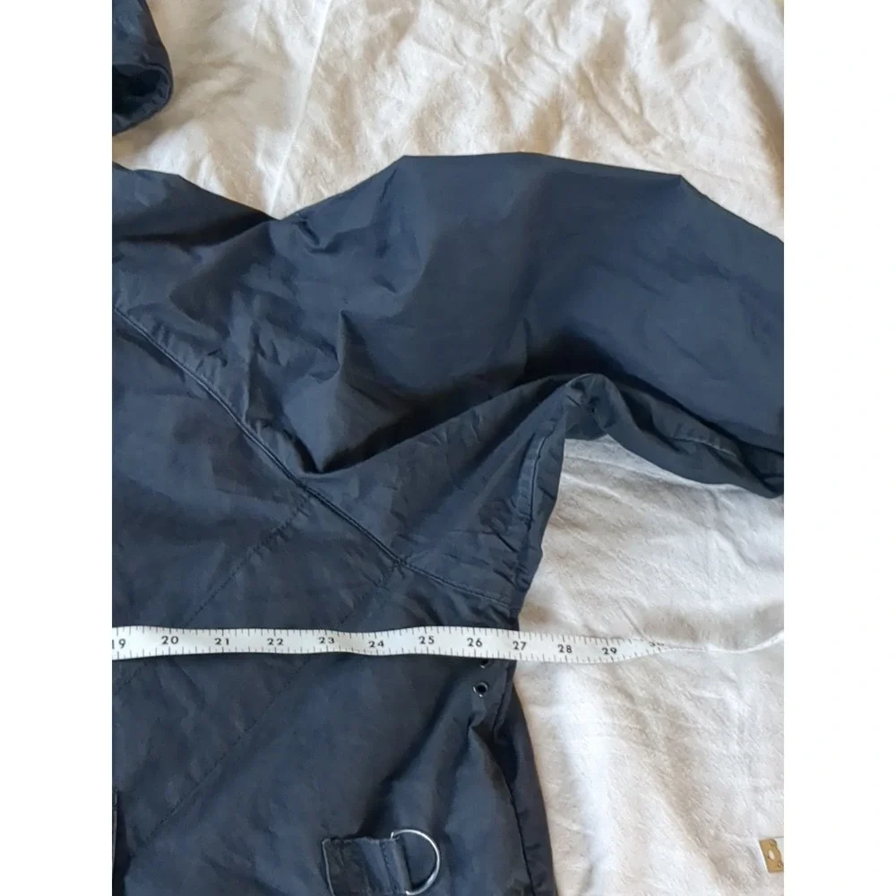 Barbour Engineered Garments Washed Warby Anorak Jacket‎ Pullover Sz Large Black